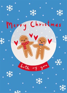 This snow-covered Scribbler card is just perfect for a super sweet couple at Christmas.