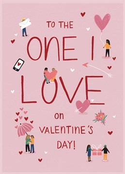 Whether it was first sight or first swipe, celebrate your own unique love story with this cute Valentine's card by Scribbler.