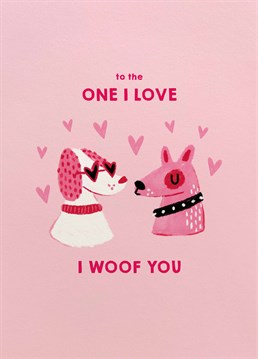 Send this cute Valentine's card to your dog loving paw-tner and show just how much you love them. Designed by Scribbler.