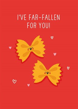 If you're united by a passion for pasta, send these adorable bow-ties to win them over on Valentine's with a punny declaration of love. Designed by Scribbler.