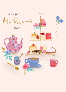 Treat your cake-loving mama to a celebratory afternoon tea this Mother's Day and send her this beautifully illustrated Scribbler card to match.