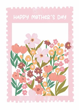 This classic floral design will please a mum of any age and make her feel loved on Mother's Day. Designed by Scribbler.