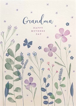 This classic, floral Scribbler card is perfect for a traditional Grandma who deserves some appreciation too on Mother's Day.