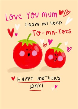 Make your fabulous mum blush with this perfectly punny Mother's Day card designed by Scribbler.