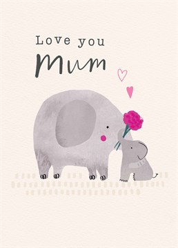 Make sure mum isn't forgotten this Mother's Day! Send her this adorable and elephant-astic Scribbler card that she will treasure.
