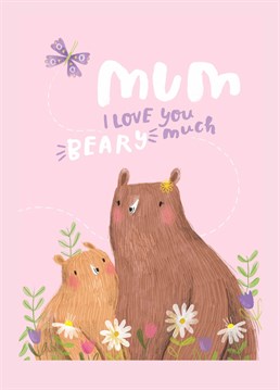 Send a massive bear hug to show mum just how much you love her with this super cute Mother's Day card. Designed by Scribbler.