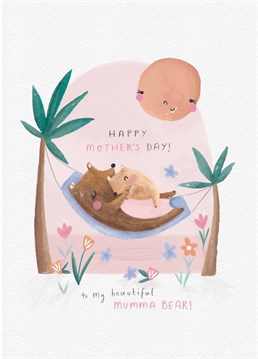 Send this seriously sweet Mother's Day card to an amazing mumma bear and who you'd like to give a HUGE hug. Designed by Scribbler.