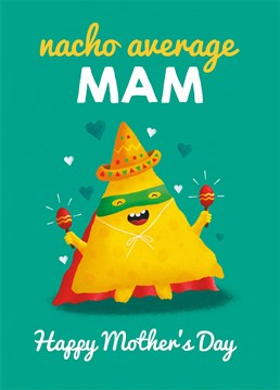 The perfect Mother's Day card to send a brilliantly unique Mam who appreciates her jokes smothered in cheese! Designed by Scribbler.