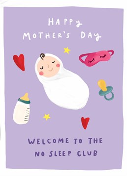Help a new mum to celebrate her very first Mother's Day with this funny Scribbler card.