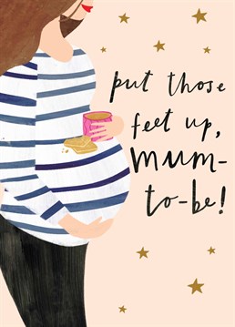 This Mother's Day, take the opportunity to send this cute Scribbler card to an expecting mama and ensure she takes it easy until due day!
