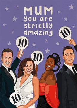 It's the judges! If your mum is obsessed with Strictly Come Dancing then send her this fun Scribbler card and let her know she's 10/10.