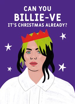What was this Scribbler card made for? Sending to your fave Billie Eilish fan at Christmas... Duh!
