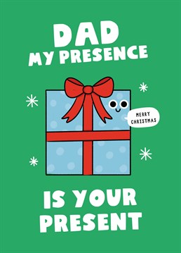 So generous! Give your dad the greatest gift of all (and this card) to make him feel special this Christmas. Designed by Scribbler.