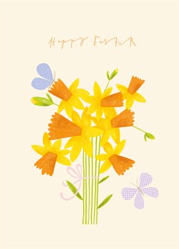 Send some sunshine to brighten your loved one's day with this freshly-picked Easter card by Scribbler.