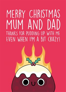 Maybe you've put them through the ringer this year? Thank your parents for always sticking with you and send them some sweet words with this Scribbler Christmas card.