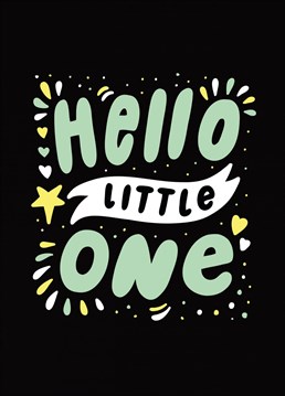 Send your wishes to the newly proud parents with this cute pastel illustrated 'hello little one' greetings card. Designed by Studio 27eleven.