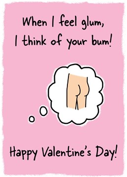 Do you love their bum?! Let them know with this Valentine's Card by Sally Elizabeth Designs
