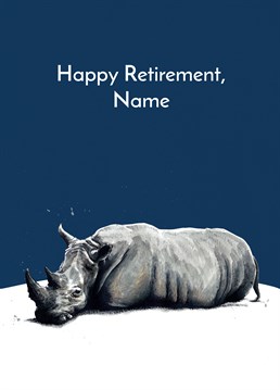 It's time for them to put their feet up and relax, so congratulate them on their retirement with this personalised card by Some Ink Nice.