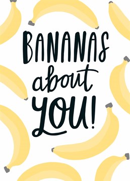 Let them know you're never going to split because your bananas about them with this cute Sadler Jones Anniversary card.