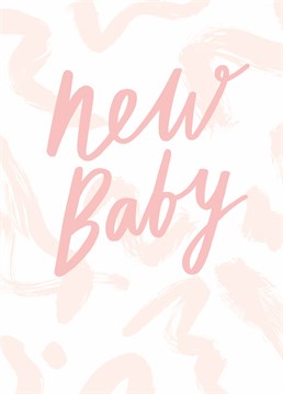 Say congrats on their brand-new baby girl with this cute Sadler Jones card.