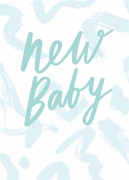 Say congrats on their brand-new baby boy with this cute Sadler Jones card.