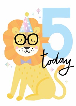 Wish an adorable tiny human a very happy fifth birthday with this cute card by Sadler Jones.