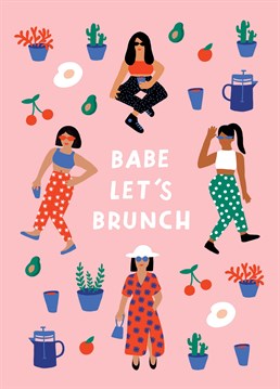 We've never had a bad day that started with a glass of prosecco! Grab your girls and get ready to avo boozy celebration, whatever the occasion. Designed by Sadler Jones.