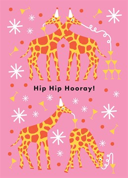 Perfect to send to giraffe lovers on their birthday by Sadler Jones.