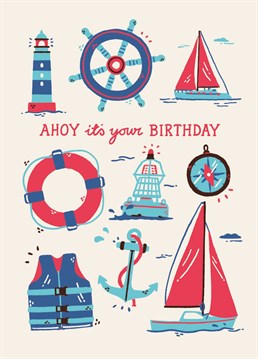 Perfect to send to sea lovers on their birthday by Sadler Jones.