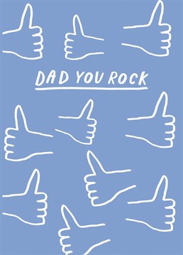 Perfect to send to dads who rock! By Sadler Jones.