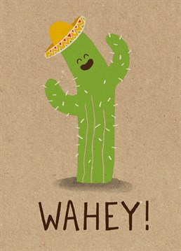 If you know someone who's just done something pretty amazing, then get the celebrations started with this cute cactus Birthday card by Stormy Knight!