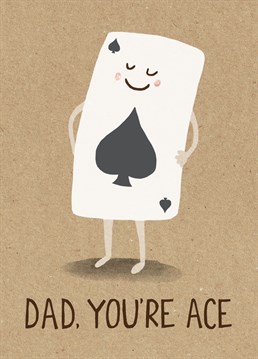 If your dad is ace, a total diamond, an absolute sweetheart and is cool in a club, then this is the perfect Father's Day card for him from Stormy Knight.