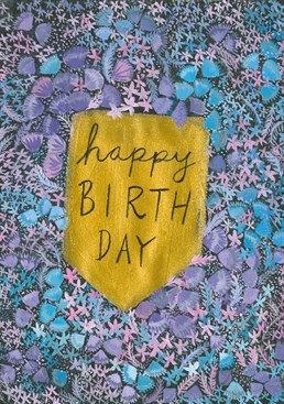 Say Happy Birthday with this lovely Sarah Lovell Art card.