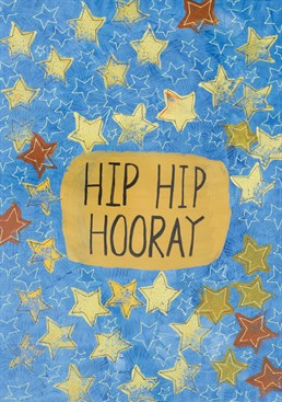 Hip hip hooray, it's your birthday! Wish your friends a lovely birthday with this Sarah Lovell card.