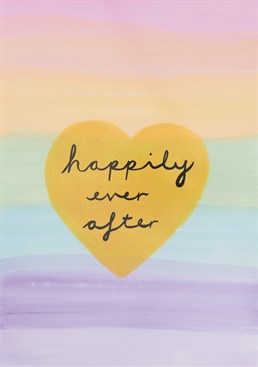 Happily Ever After - another beautifully illustrated Wedding card from Sarah Lovell Art
