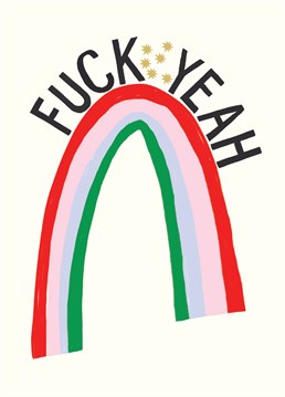 Well done, congrats, amazing news, you did it, fuck yeah! send this massive pat-on-the-back design, by Sarah Long Illustrates, to everyone.