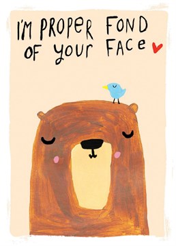 A super cute bear card to send to someone special