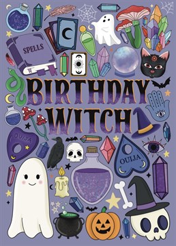 Send spooky vibes and birthday wishes to your favourite witch.