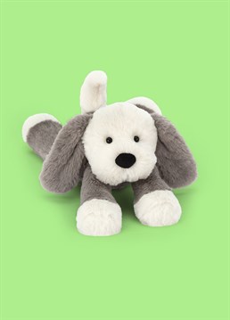 <ul>
    <li>How much is that doggy in the window?&nbsp;</li>
    <li>The loveable Smudge Puppy by Jellycat is a loyal, cuddly companion for any dog lover and a total softie! Oh, and he's got a waggly tail all right!</li>
    <li>With seriously silky grey and cream fur, floppy ears and an adorable expression, this playful ball of fluff will happily travel everywhere by your side.&nbsp;</li>
    <li>Dimensions: 24cm high, 12cm wide (Medium)&nbsp;</li>
</ul>