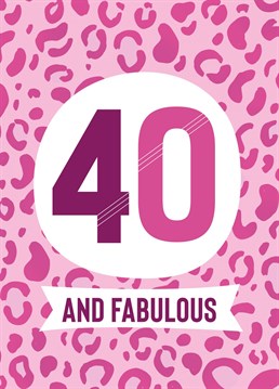Celebrate this most special of milestones with this animal print inspired Birthday card