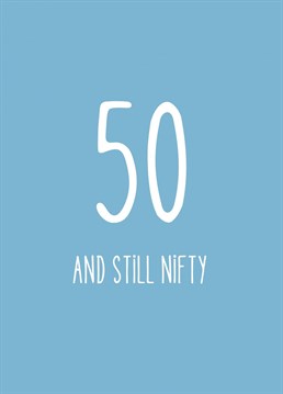 If a friend or loved one is turning 50, this funny 50th birthday card is the perfect choice to give them a laugh on the special day! Designed by Studio One.