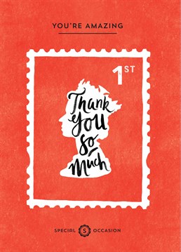 Let them know they have your stamp of approval with this thank you card designed by Spots and Stripes.