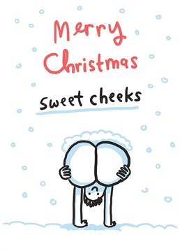 A very cheeky card to wish someone a Merry Christmas.