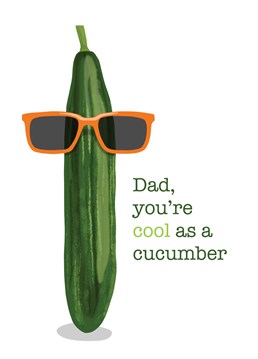 Give this silly card featuring a cucumber wearing sunglasses to your cool dad on Father's Day.