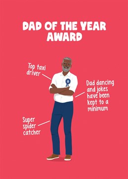 Give your dad this funny award-winning Father's Day card guaranteed to make him smile. Designed by Sassy Sarah.