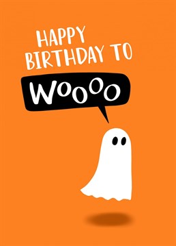 Send someone spooky birthday wishes with this cute Halloween themed card designed by Sassy Sarah.