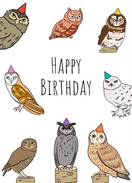 Send birthday wishes to the owl lover in your life with this 'Happy Birthday Owls' card. Designed by Send Salutations.