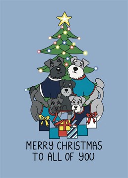 There's nothing like trying to capture the magic of Christmas in a family photo! Send Christmas wishes to the whole family with this cute card.