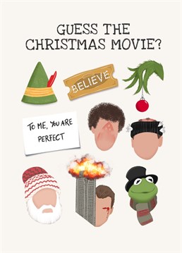 Send some Christmas nostalgia with this Christmas movie card. Can they guess them all..