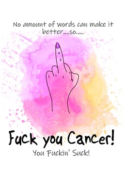 Let your loved one know Cancer is a Bitch and you will be there to support them through it. Designed by ShellBell Studios